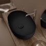 Lavabo Ovale 60x40 da Appoggio serie Nolita Nero 3