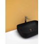 Lavabo 60x38 da Appoggio serie Tribeca Nero 2