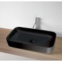 Lavabo ON Appoggio 70x43 serie Lavabi D'arredo Nero 2