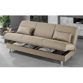 Divano Trasformabile Tre Posti Beige