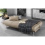 Divano Trasformabile Tre Posti Beige 2