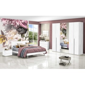 Camera con Armadio Sei Ante bianco