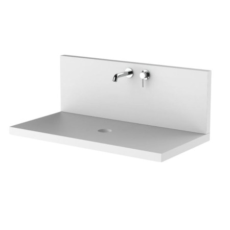 Top con Alzata Finitura Bianca