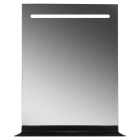 Specchio Retroilluminato con Mensola in Alluminio