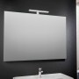Specchio Filo Lucido Reversibile con Lampada Instalato