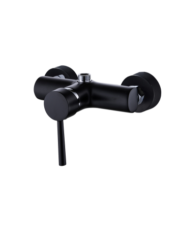 Miscelatore monocomando esterno doccia serie Luvola 35 nero opaco