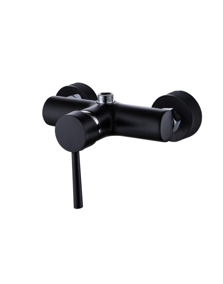 Miscelatore monocomando esterno doccia serie Luvola 35 nero opaco