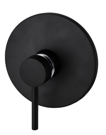 Miscelatore monocomando incasso doccia serie Luvola 35 nero opaco