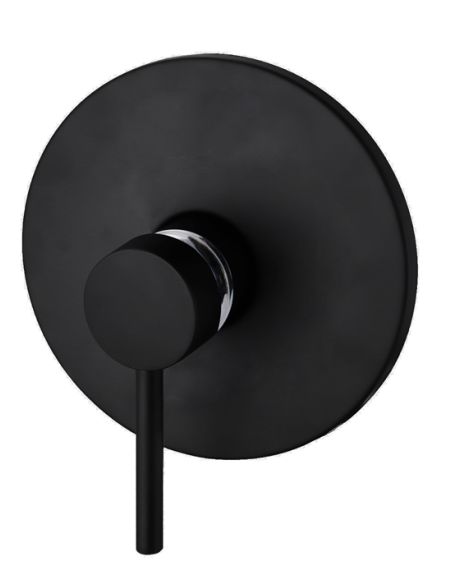 Miscelatore monocomando incasso doccia serie Luvola 35 nero opaco
