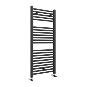 Termoarredo d'Acqua Dritto 50x111 cm Nero