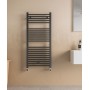 Termoarredo d'Acqua Dritto 50x111 cm Nero 2