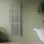 Termoarredo d'Acqua Dritto 55x170 cm Cromo Installato