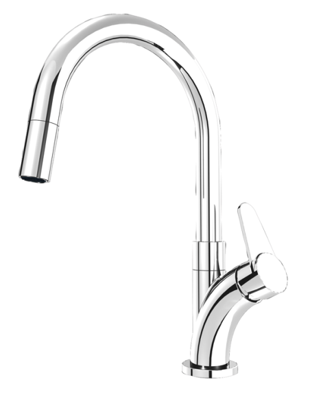 Miscelatore cucina con canna girevole alta serie Galdor