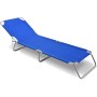 Lettino Prendisole Pieghevole Blu