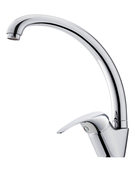 Miscelatore cucina con canna alta girevole serie Niseta