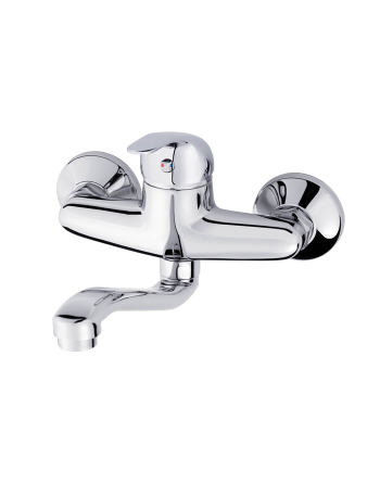 Miscelatore cucina a parete con canna girevole serie Niseta