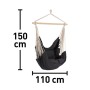Scheda Tecnica Amaca Sospesa Nera 150x110 cm