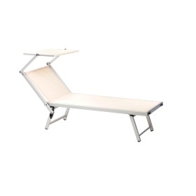 Lettino Pieghevole Prendisole Ecrù