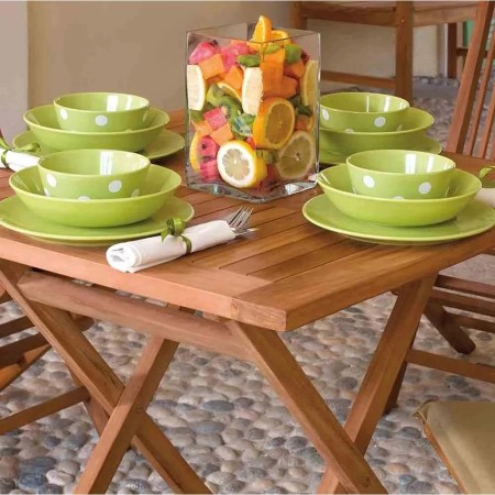Tavolo da Giardino in Legno 70x70 cm