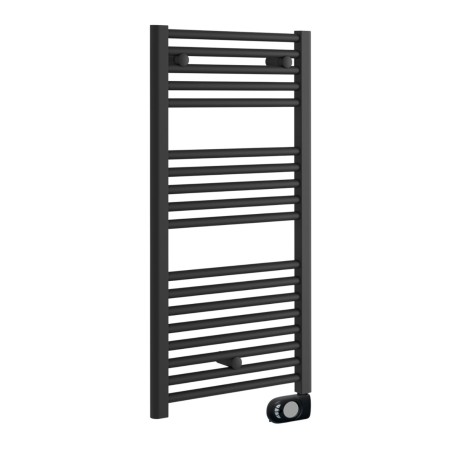 Termoarredo Elettrico Dritto 48x1375 cm Nero