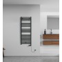 Termoarredo Elettrico Dritto 48x1375 cm Nero