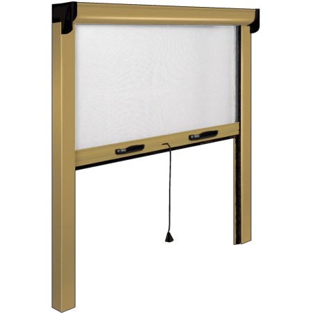 Zanzariera Avvolgibile 140x250 cm Bronzo