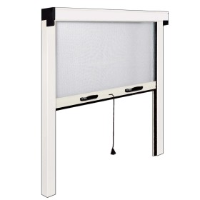 Zanzariera Avvolgibile 160x160 cm Bianco