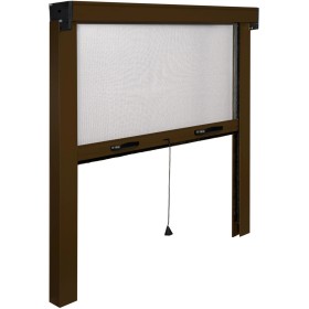 Zanzariera Avvolgibile 160x170 cm Marrone