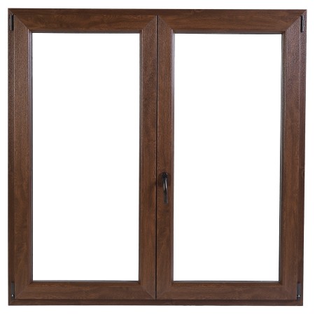 Finestra in PVC 2 Ante Noce 140x140 cm