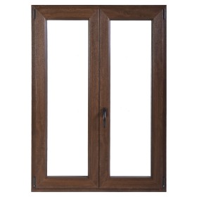 Finestra in PVC 2 Ante Noce 100x140 cm