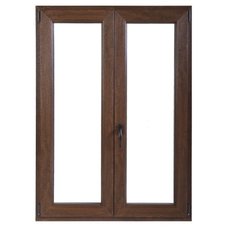 Finestra in PVC 2 Ante Noce 100x140 cm