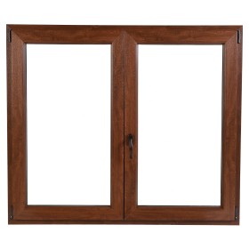 Finestra in PVC 2 Ante Noce 140x120 cm