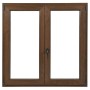 Finestra in PVC 2 Ante Noce 120x120 cm