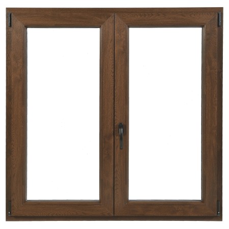 Finestra in PVC 2 Ante Noce 120x120 cm