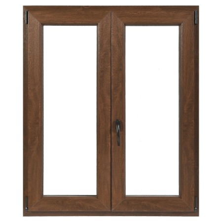 Finestra in PVC 2 Ante Noce 100x120 cm