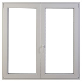 Finestra in PVC 2 Ante Bianca 140x140 cm