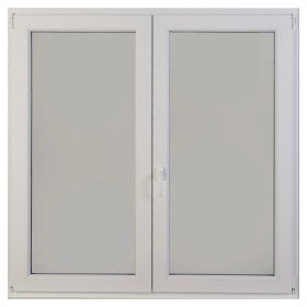 Porta Finestra con Serratura 2 Ante Bianca 120x220 cm