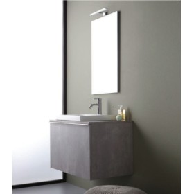 Composizione Mobile Incasso 80x50 cm Cemento Chiaro