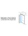 Lato Fisso Componibile 90x190 cm serie Kokis Abbinabile Porta Battente