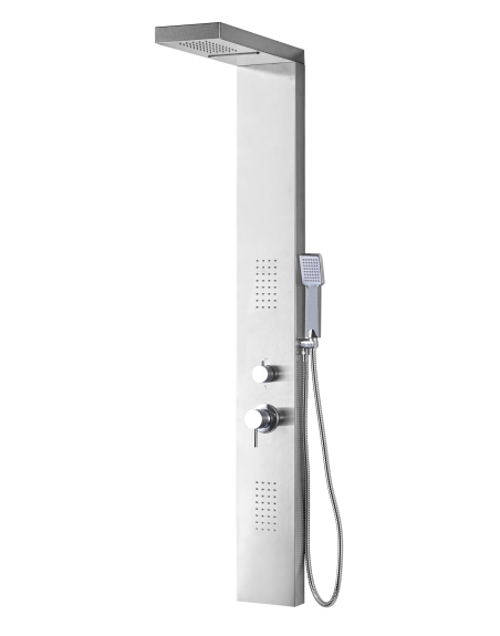 Panello Doccia con Miscelatore e Deviatore a 4 Funzioni serie Malya