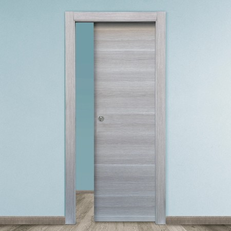 Porta Scorrevole 90x210 cm Grigio