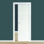 Porta Scorrevole 100x210 cm Ciliegio Bianco