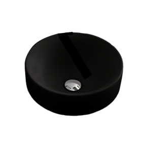 Lavabo Ø35 H15 da Appoggio serie Nolita Nero