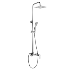 Colonna Doccia in Metallo con Miscelatore Monocomando serie Sabhina