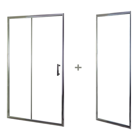 Porta Scorrevole + Lato Fisso Bric 100x70 cm