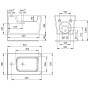 Scheda Tecnica Bidet Igienico Quadro Sospeso serie Madula