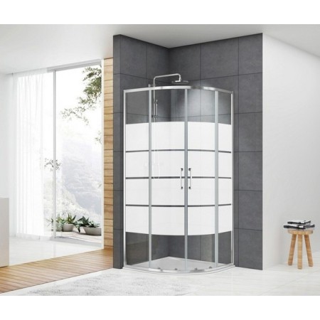 Box Doccia Semicircolare 80x80x190 cm Foxe