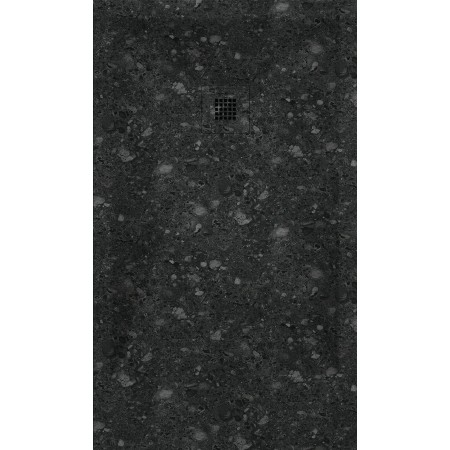 Piatto Doccia in Resina Terrazzo Nero 3D 70 x Varie Misure