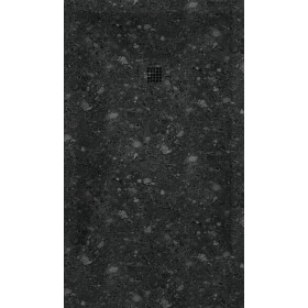 Piatto Doccia in Resina Terrazzo Nero 3D 90 x Varie Misure