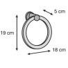 Scheda Tecnica Porta Salviette serie Round Anello